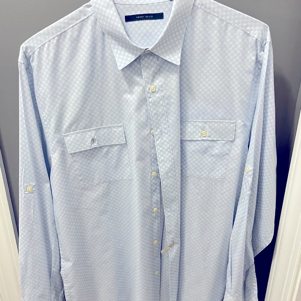 Perry Ellis xl button down shirt